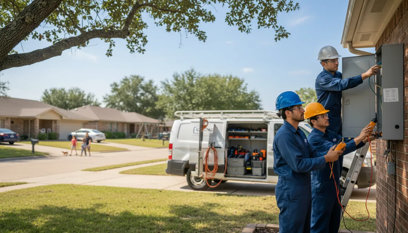 Certified electrician providing emergency electrical services in Quitman, TX